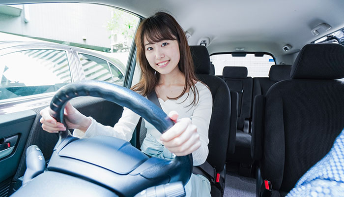 運転免許教習中